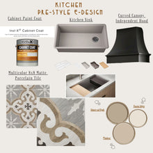Load image into Gallery viewer, Design Your Dream Kitchen: Kitchen Pre-Style E-Design Moodboard and Shopping List
