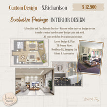 Load image into Gallery viewer, Custom Design - S.Richarson | Virtual E-Design Service