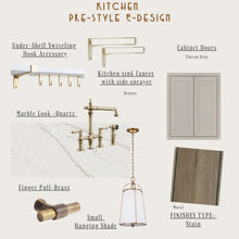 Load image into Gallery viewer, Design Your Dream Kitchen: Kitchen Pre-Style  E-Design Moodboard and Shopping List
