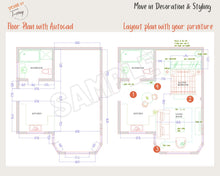 Load image into Gallery viewer, Floor Plan Layout Only, Digital Interior Design and Home Planner
