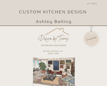 Load image into Gallery viewer, Custom Kitchen Design | Cabinet and Floor Layout Plan
